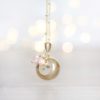 BOLA de grossesse personnalisé en or avec perle rose